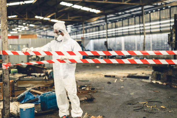 Professional Biohazard technician working in Marlton, MD